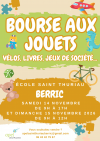 Affiche de Bourse aux jouets ecole Saint Thuriau